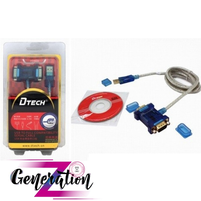 Cáp chuyển USB ra 2 đầu RS232 - Com 9 (DT5024)