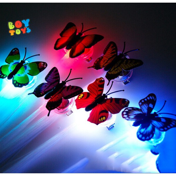 Kẹp tóc hình bướm đèn LED phát sáng đáng yêu cho bé