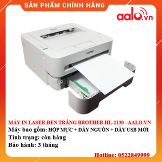 MÁY IN LASER ĐEN TRẮNG BROTHER HL-2130 - KHỔ A4 ( KÈM HỘP MỰC , DÂY NGUỒN , DÂY USB MỚI )