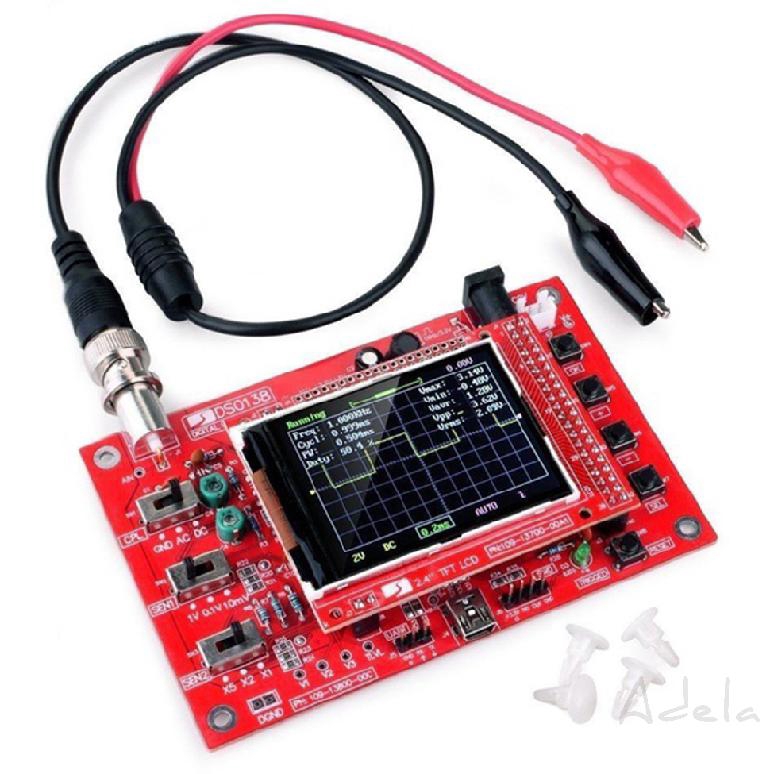 Fully Welded Assembled DSO138 2.4" Digital TFT Oscilloscope (1Msps) + Probe B1 747