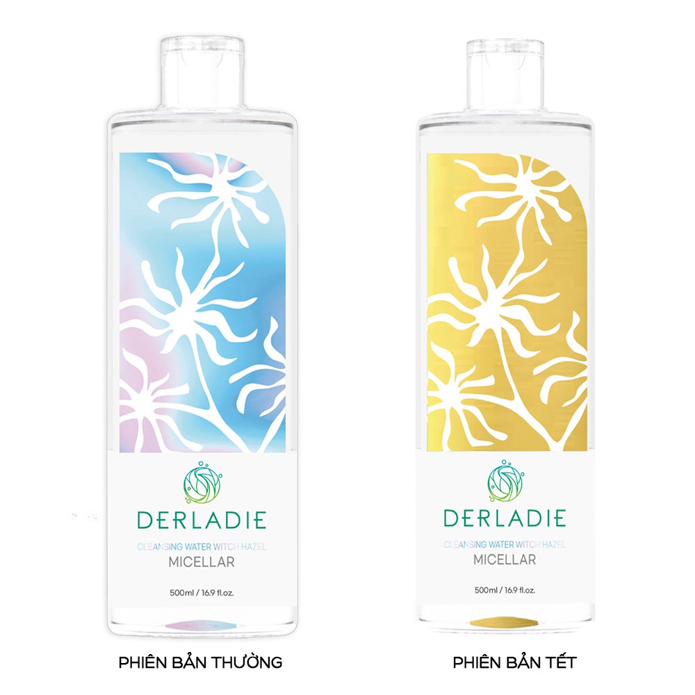 Nước Tẩy Trang Derladie Cleansing Water Witch Hazel Mẫu Mới 2021