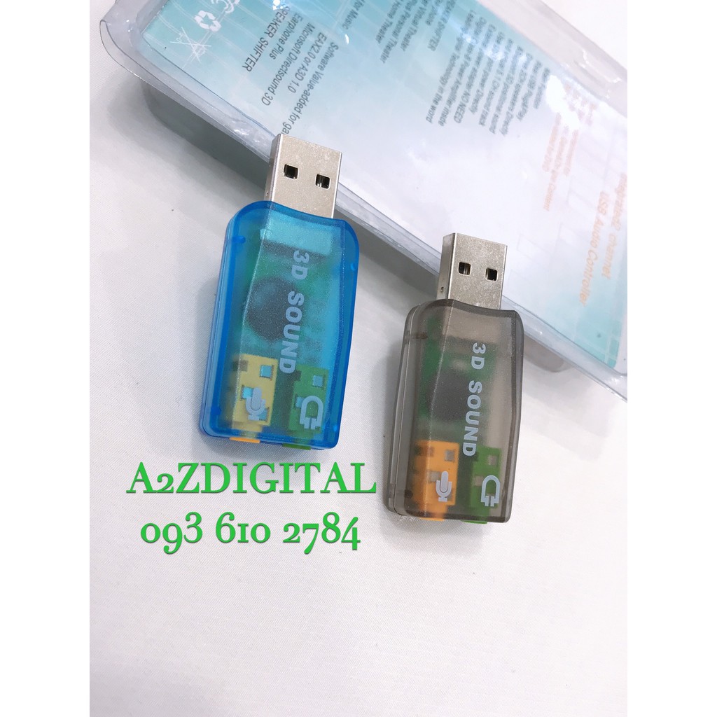 USB RA SOUND 3D CHUYỂN CỔNG USB SANG CỔNG ÂM THANH