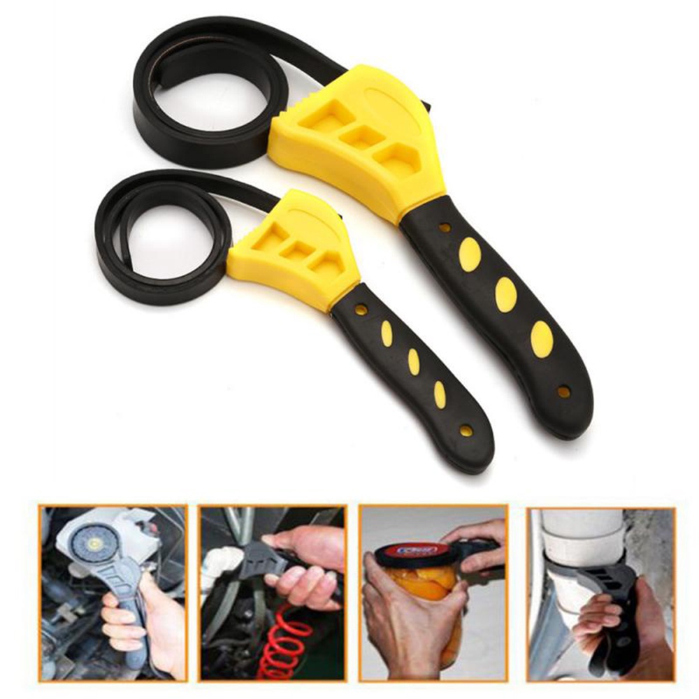 Cờ lê Aideepen 6 / 8 &quot;đa năng kèm đai cao su dùng mở nắp lon nước chuyên dụng