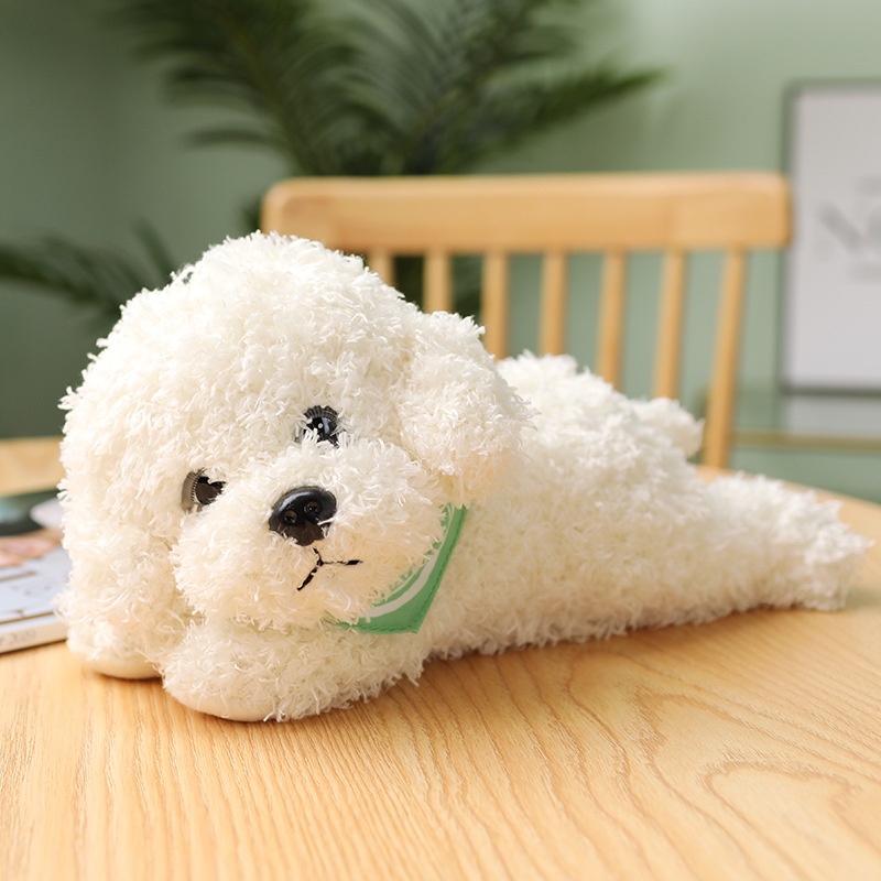 Dễ thương teddy dog ​​đồ chơi sang trọng búp bê con chó búp bê mô phỏng con chó con thoải mái búp bê cô gái đồ chơi