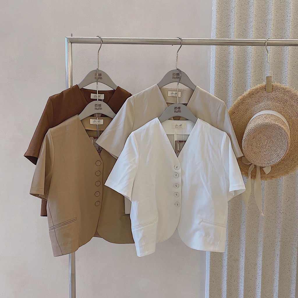 Somi cổ V túi xẻ 6121 .