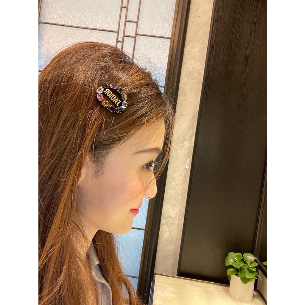 Kẹp Tóc Dior Đính Kim Cương Giả Thời Trang Cho Nữ