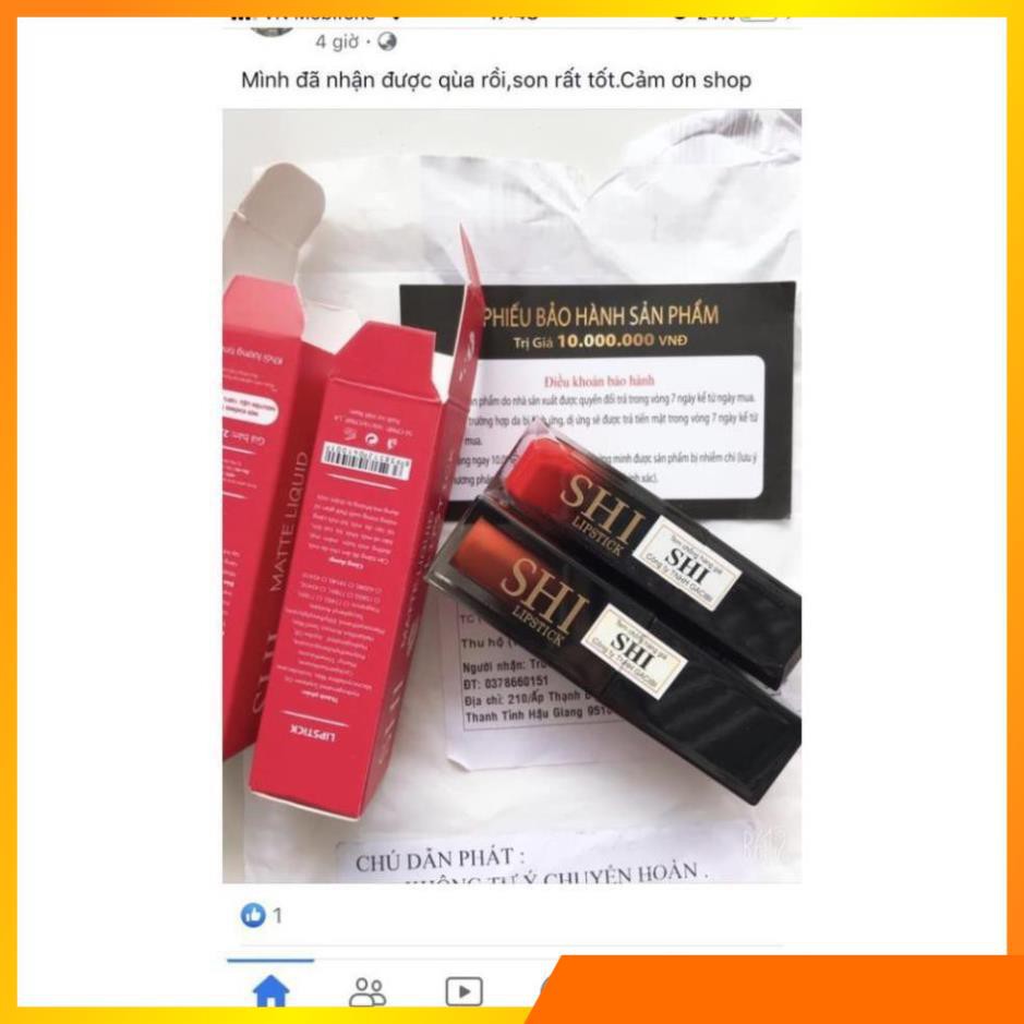 Son Li Son SHI cao cấp - (SON KEM LÌ) Son môi chính hãng, son bền màu, son lâu trôi, son lì, son matte V V V . | BigBuy360 - bigbuy360.vn