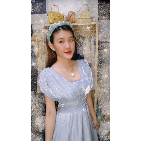 Combo Đầm nhũ xanh