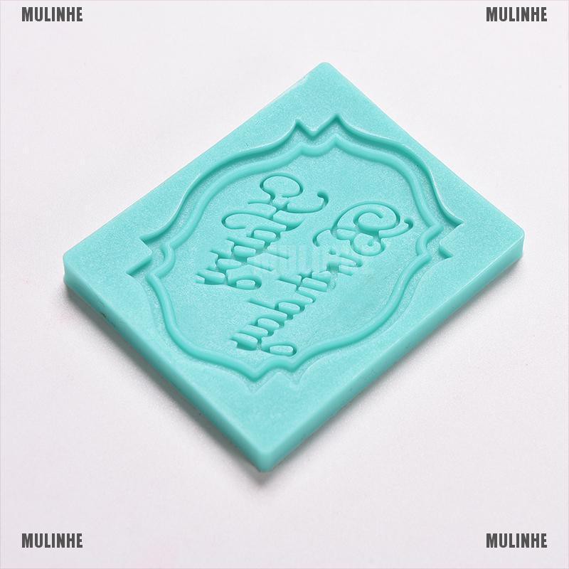Khuôn Silicone Tạo Hình Chữ Happy Birthday Trang Trí Bánh