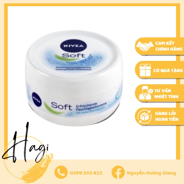 Kem dưỡng ẩm Nivea Soft 200ml