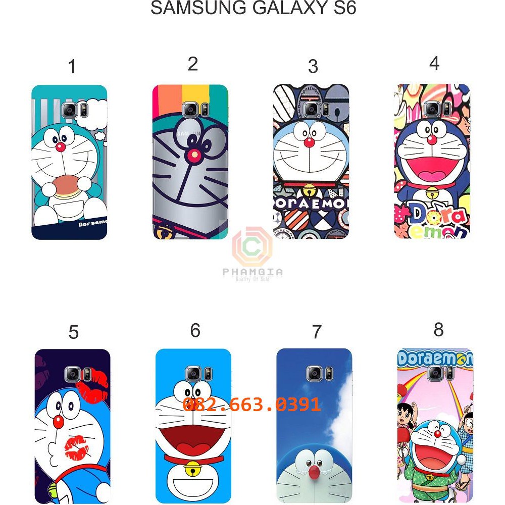 Ốp lưng Samsung S6 edge dẻo in hình doraemon, siêu anh hùng