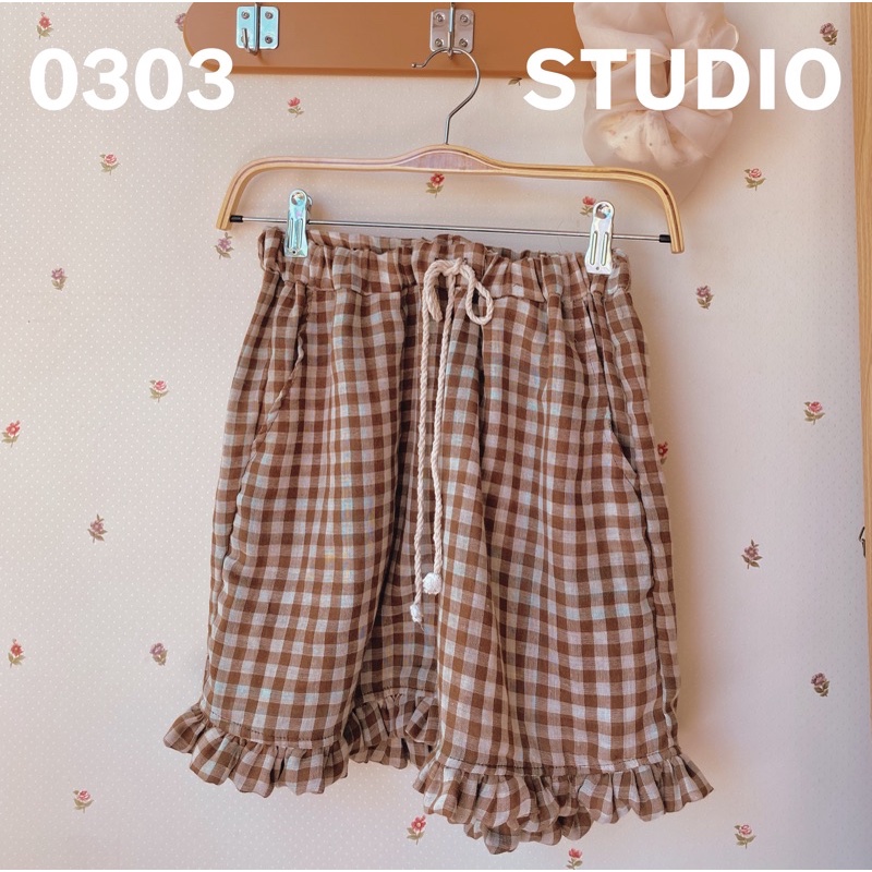 Quần đùi vải Muslin Bồng Bềnh-0303studio ✿ | BigBuy360 - bigbuy360.vn