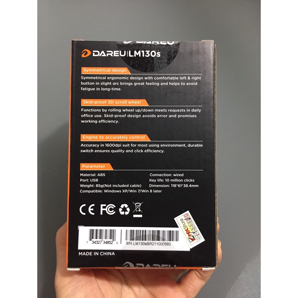 Chuột gaming có dây DareU Vigor LM130S