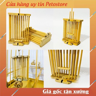 Phụ kiện lồng chim Petostory Rọ dế cho chim chất liệu tre chắc chắn bền đẹp PK06