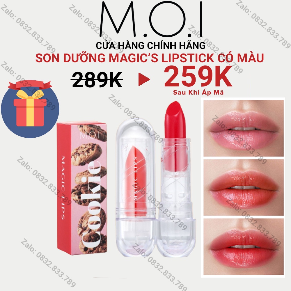 Son dưỡng môi Hồ Ngọc Hà MOI Cosmetics có màu - hương tự nhiên giữ ẩm môi【CAM KẾT HÀNG CHÍNH HÃNG®】‎‎