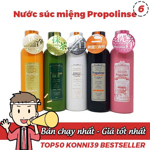 NƯỚC SÚC MIỆNG PROPOLINSE (NHIỀU MÙI HƯƠNG) 600ML - HÀNG NHẬT NỘI ĐỊA