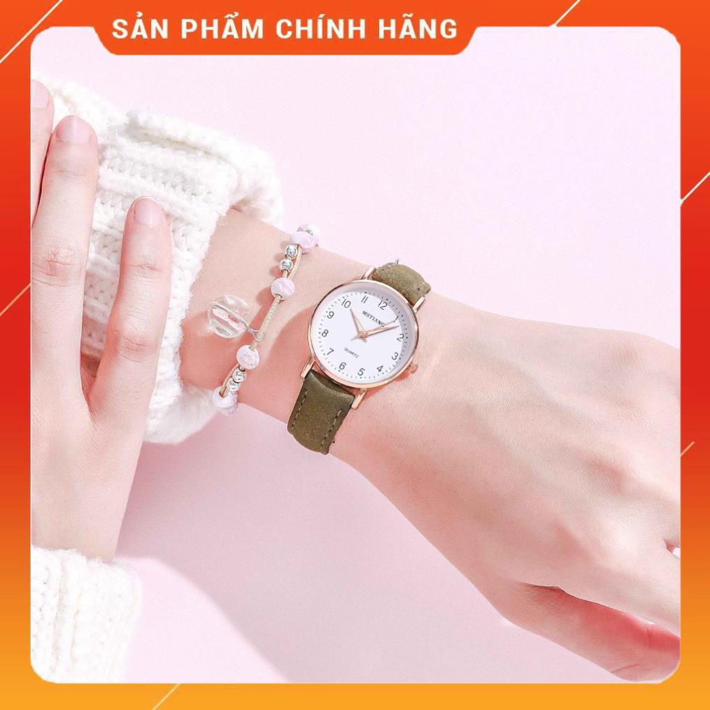 [Hàng Chính Hãng]  Đồng hồ nữ thời trang Mstianq ms09 dây da mềm êm tay, mặt số giờ cực đẹp [Uy tín về chất lượng] | BigBuy360 - bigbuy360.vn