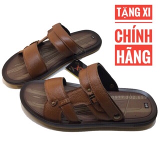 Giày Sandal Nam Da Bò Đế Kếp Siêu Chất