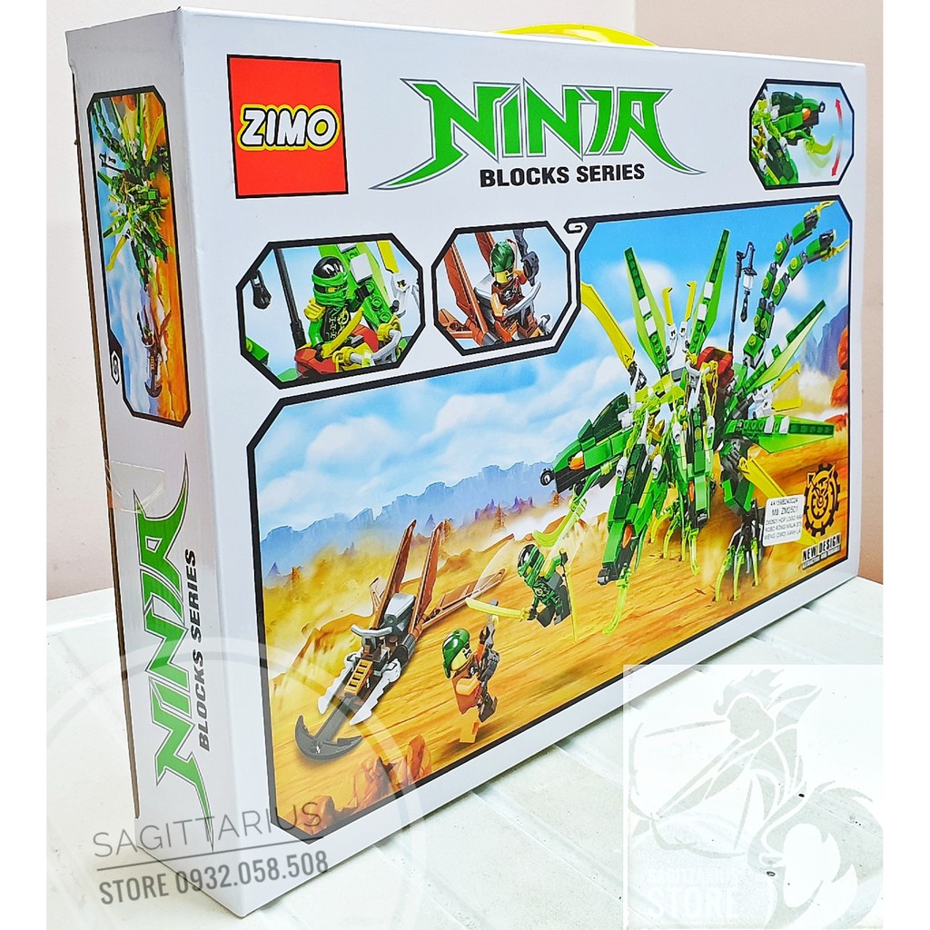 LEGO ZIMO-2501 lắp ráp rồng ninja 3 đầu ( 373 Mảnh )