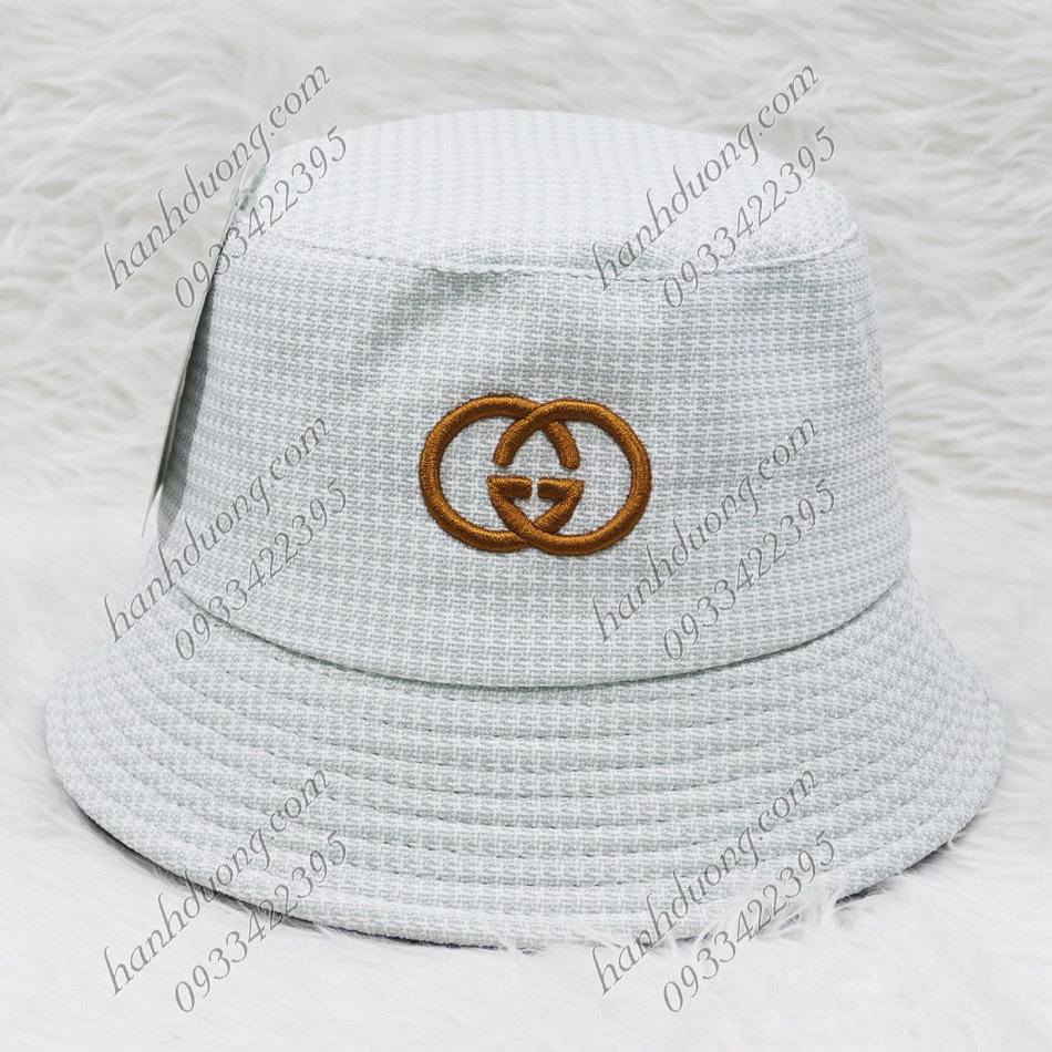 Mũ bucket vành cụp thêu chữ vành rộng 5,5 cm vải cotton cao cấp phù hợp cho cả nam và nữ