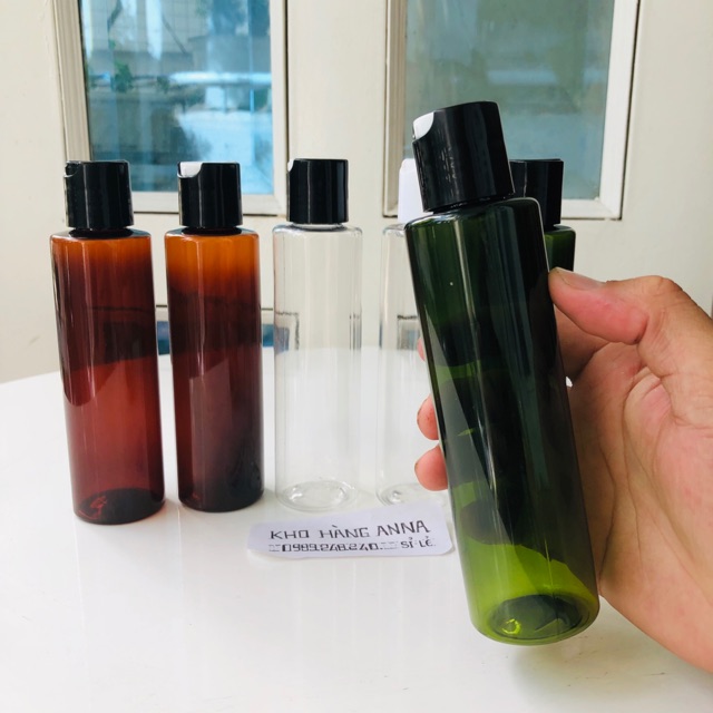 [chai lọ hủ nhựa ] Chai pet nhựa 150ml trong suốt/ xanh lá / nâu - chai PET chiết Mỹ phẩm xịt sương/ vòi nhấn nhỏ giọt