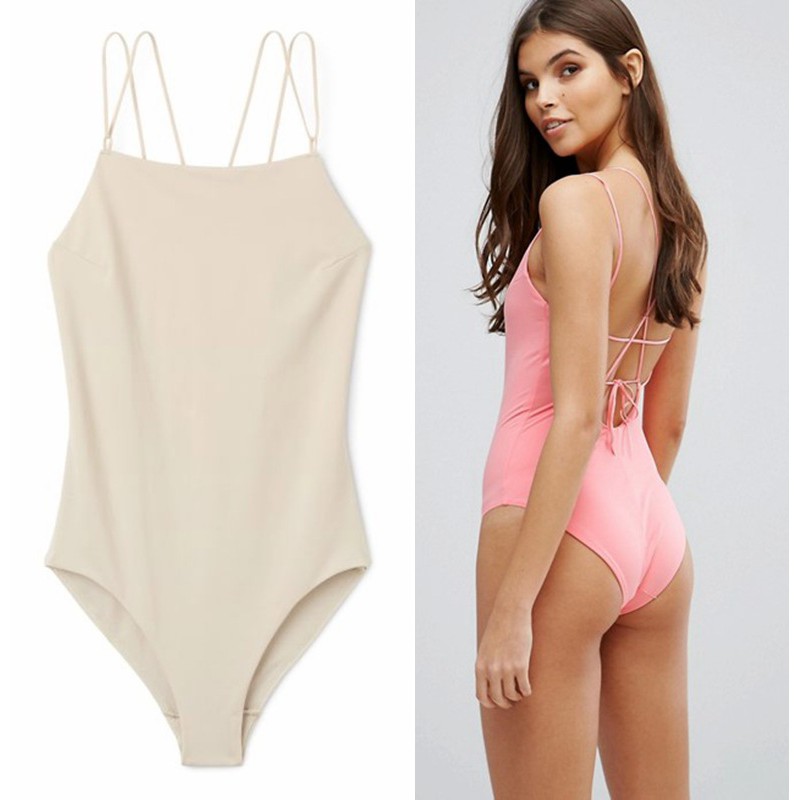 [Mã ICB0511 giảm 25% đơn 50K] [XẢ] MEI STORE - CECE BODYSUIT Bộ bodysuit đồ bơi 1 mảnh màu da trendy | BigBuy360 - bigbuy360.vn