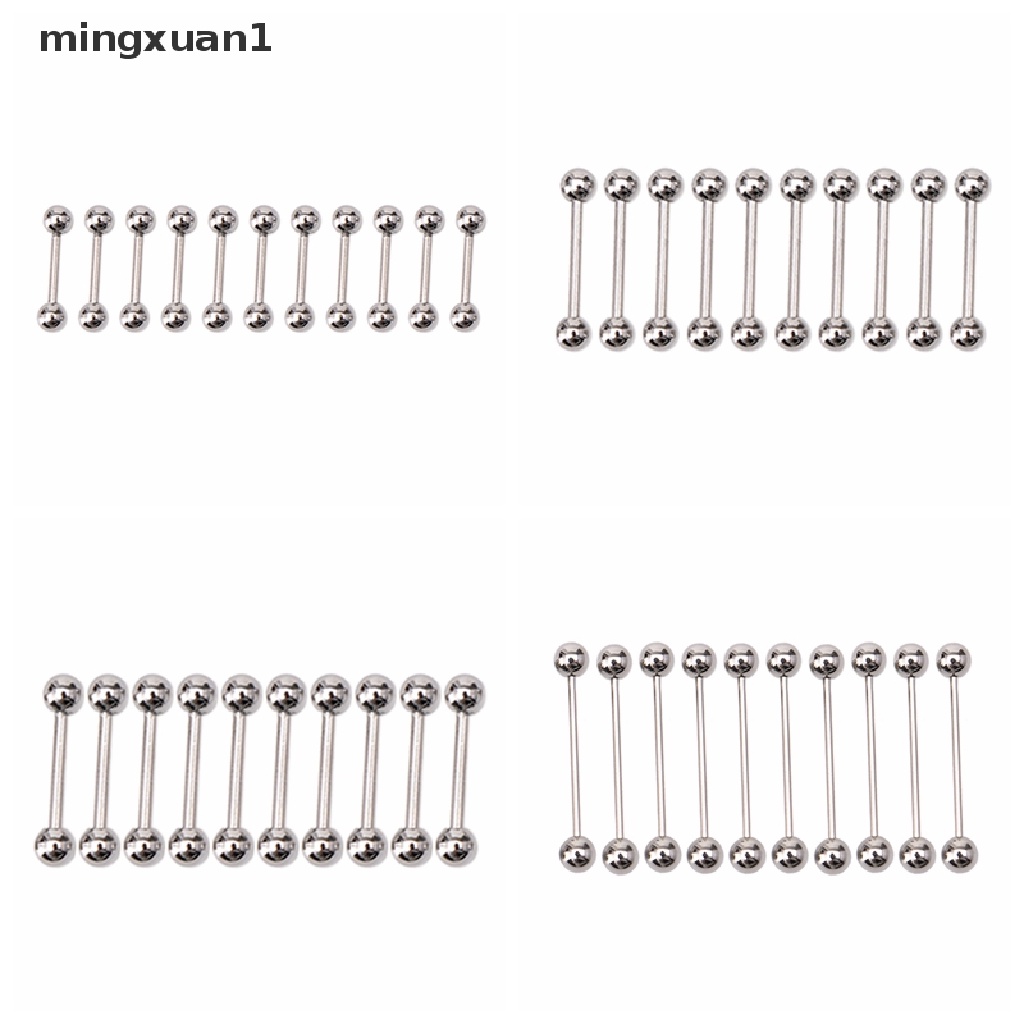 Set 10 Khuyên Tai Thép Không Gỉ Cá Tính mingxuan1