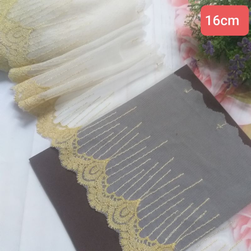 Ren thêu chân von lưới , size từ 14cm đến 19cm