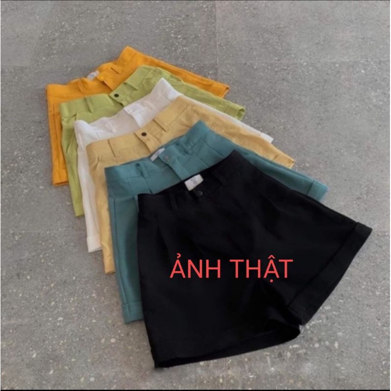 Quần shorts nữ ống rộng mặc sơ vin hoặc mix áo phông đều đẹp xuất sắc siêu hot