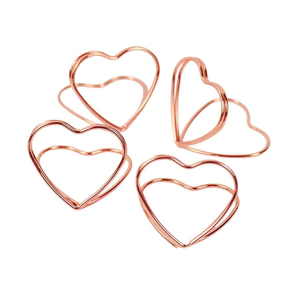 Set 10 Giá Đỡ Trưng Bày Thẻ Ghi Tin Nhắn Hình Trái Tim Đôi Tiện Dụng