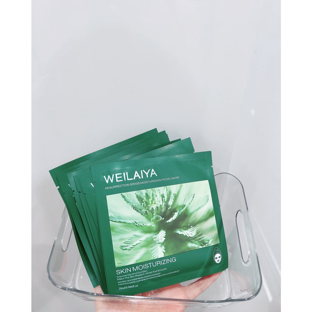 Mặt nạ Weilaiya trắng da hồng vạn cánh Weilaiya và mặt nạ tái sinh cỏ vạn năm Weilaiya - Út store