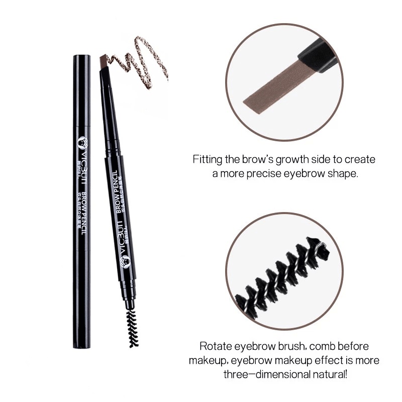 Bút chì kẻ lông mày chính xác lâu trôi không thấm nước độc đáo 5 màu tùy chọn