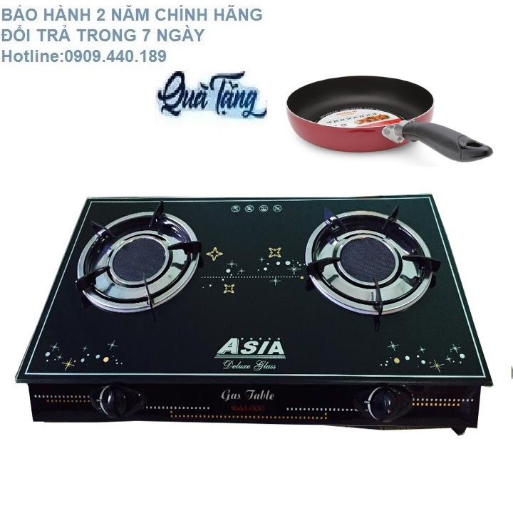 Bếp gas đôi hồng ngoại Asia (2100HN đen)