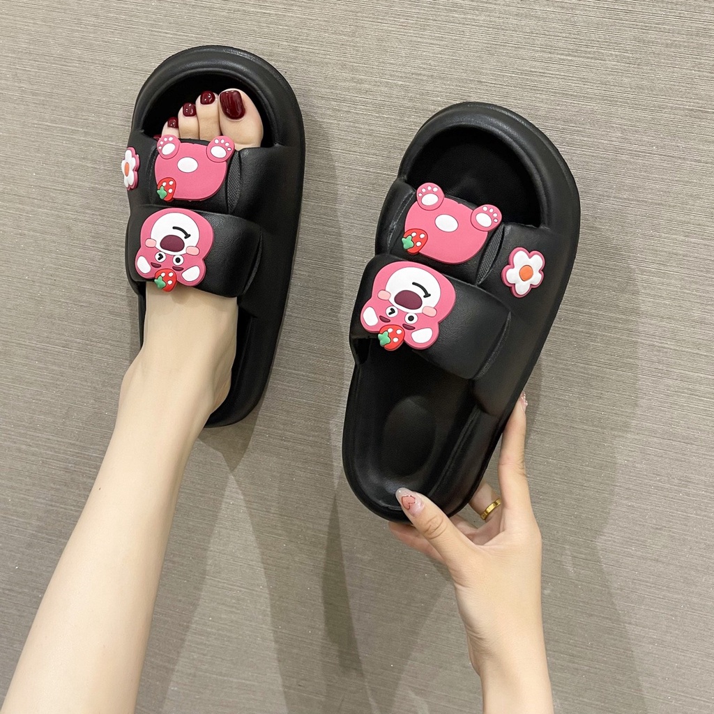 Dép bánh mì nữ kiểu dáng HOẠT HÌNH CHUỘT, MÈO, GẤU ngộ nghĩnh đáng yêu mẫu mới năm nay