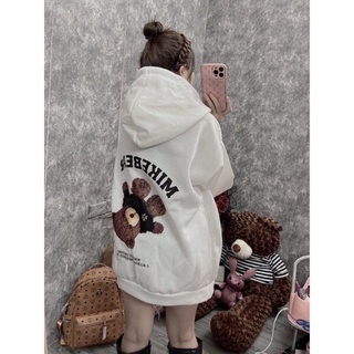 ÁO HOODIE MŨ 2 LỚP FOM TO MIKEBEAR - - Donna fashion