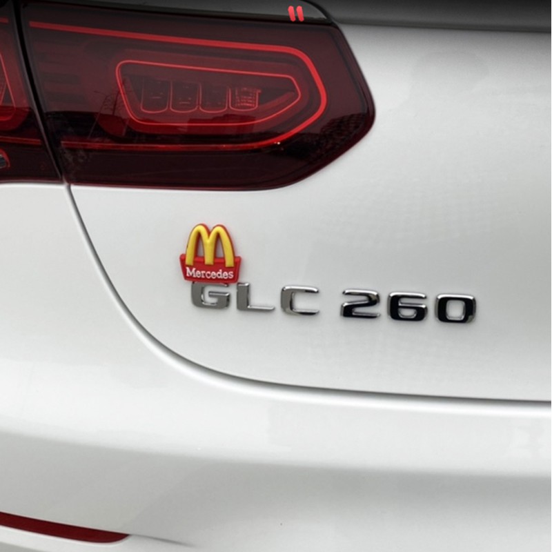 Miếng Dán Bảng Chữ Cái / Số Bằng Nhựa abs Trang Trí Đuôi Xe Hơi mercedes benz glk w124 w168 w210 w211 w203 w204 sls