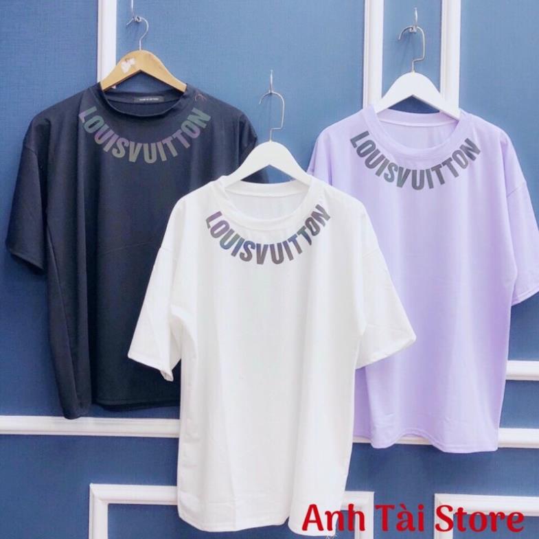 Áo thun tay lỡ phản quang phông Unisex nam nữ chất Premium Cotton oversize đến 75kg form rộng LUONVUITUOI A001 | BigBuy360 - bigbuy360.vn