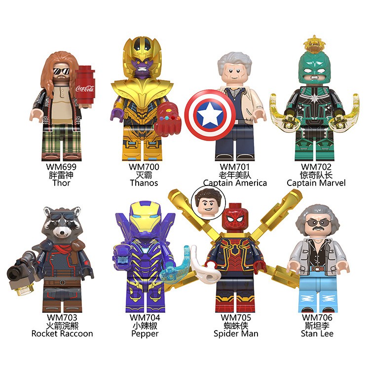 Mô hình nhân vật hoạt hình Avengers bằng PVC