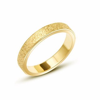 Nhẫn Nữ Titan Không Đen Chạm Cát Bản 4mm Phong Cách Tối Giản Thanh Lịch TT 0412