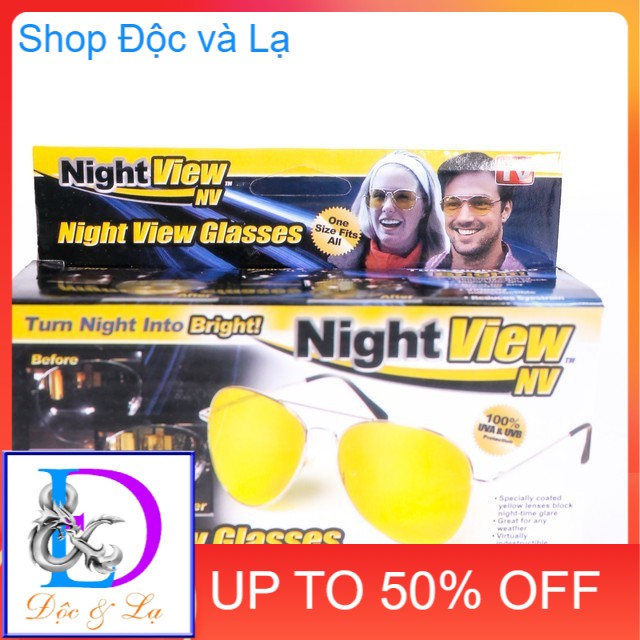 Kính nhìn xuyên đêm Night View, đi đường ban đêm chống lóa bảo vệ mắt (FULL BOX) - Độc và Lạ