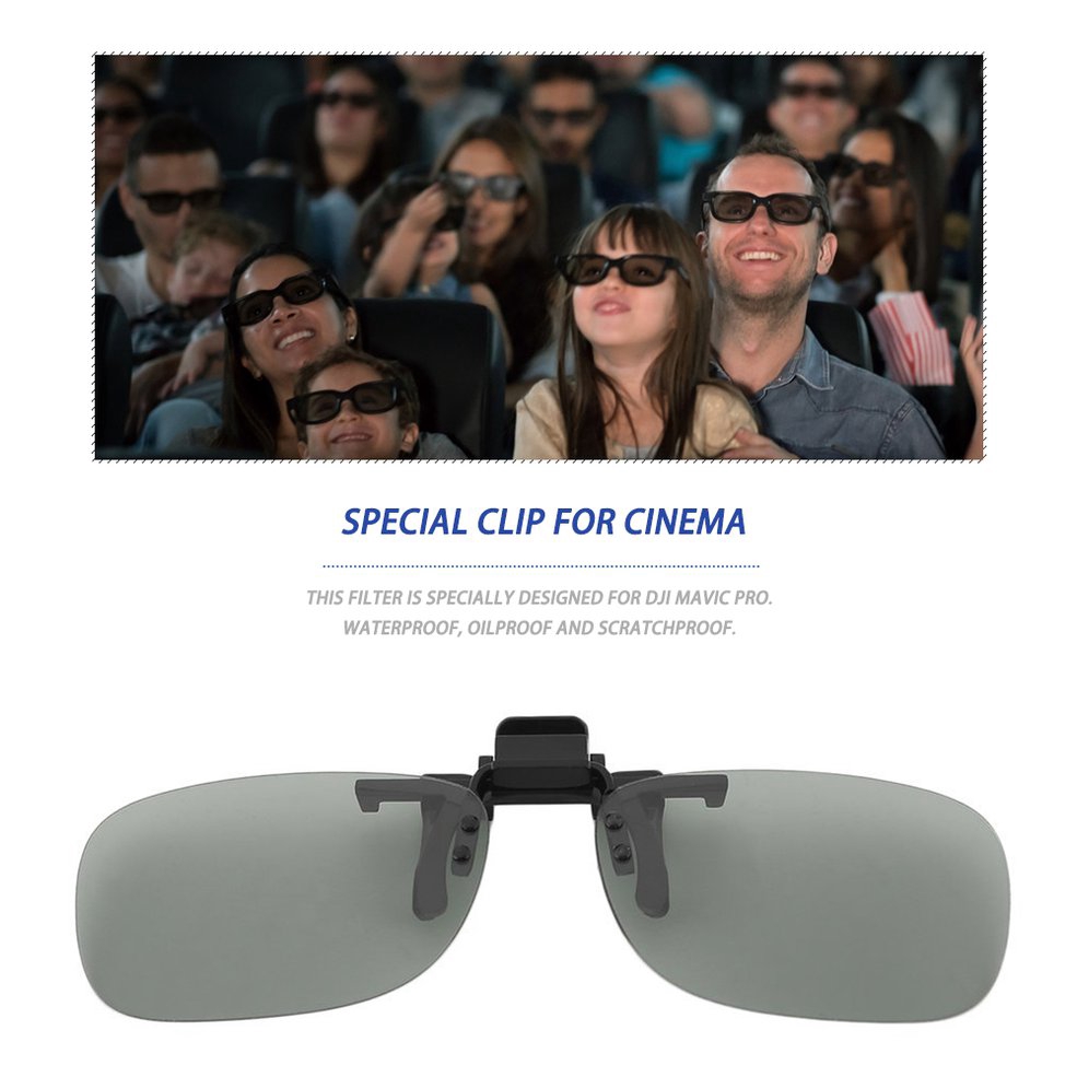 Kính Xem Phim 3D Cho 3D TV Kính phân cực xem phim 3D kiểu dáng đơn giản trẻ trung 3D Glasses Clip
