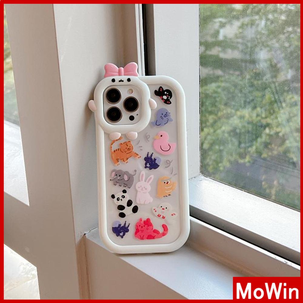 Ốp điện thoại silicon mịn túi khí in sở thú thích hợp cho iPhone 11 Pro Max 13 Pro Max 12 Pro Max 7Plus xr XS Max