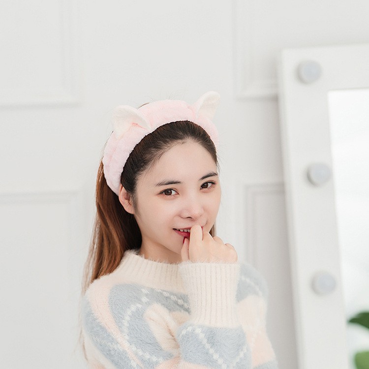 Băng Đô Tai Mèo Vải Nhung Siêu Mềm Mượt Chất Xịn