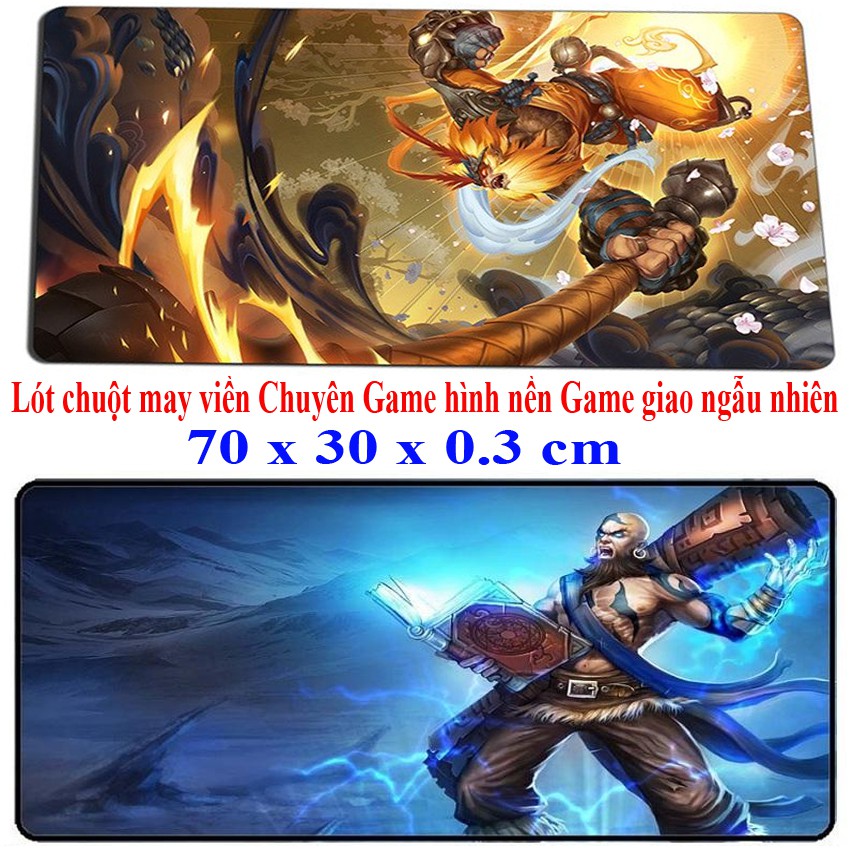 Miếng lót chuột Chuyên Game có may viền 70 x 30 cm Size Lớn S1 - Loại MousePad Control và Speed