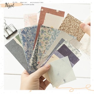 [SẴN] Tập 60 tờ Giấy Kraft RETO VINTAGE Trang Trí