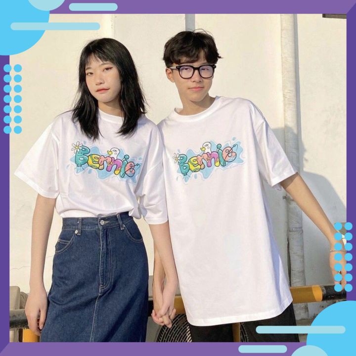 Áo thun dáng rộng tay lỡ Unisex đẹp hàng cao cấp chất mềm mịn hình vịt benni