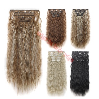 Bộ 6 Kẹp Nối Tóc Xoăn Dài 50cm Chất Liệu Sợi Tổng Hợp