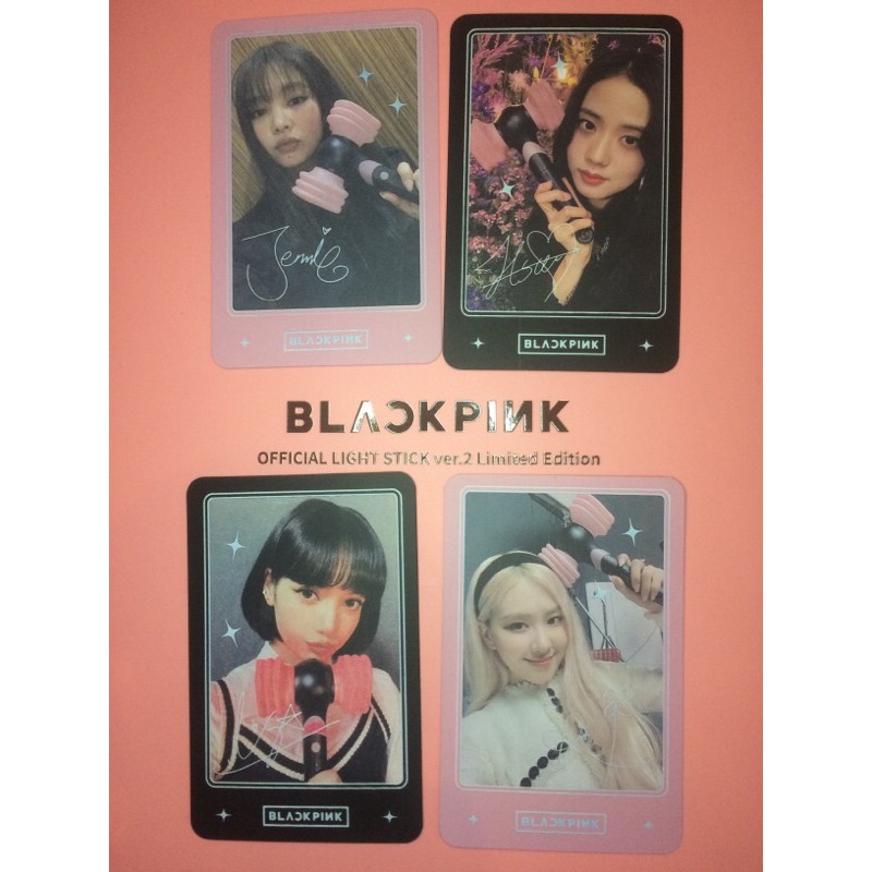 (ẢNH THẬT/UNOFF) set ảnh Lightstick Blackpink phiên bản 2