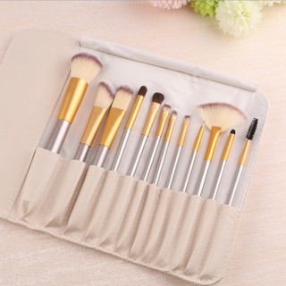 Bộ cọ makeup cá nhân 12 cây có bao da đi kèm (C12-Vani)