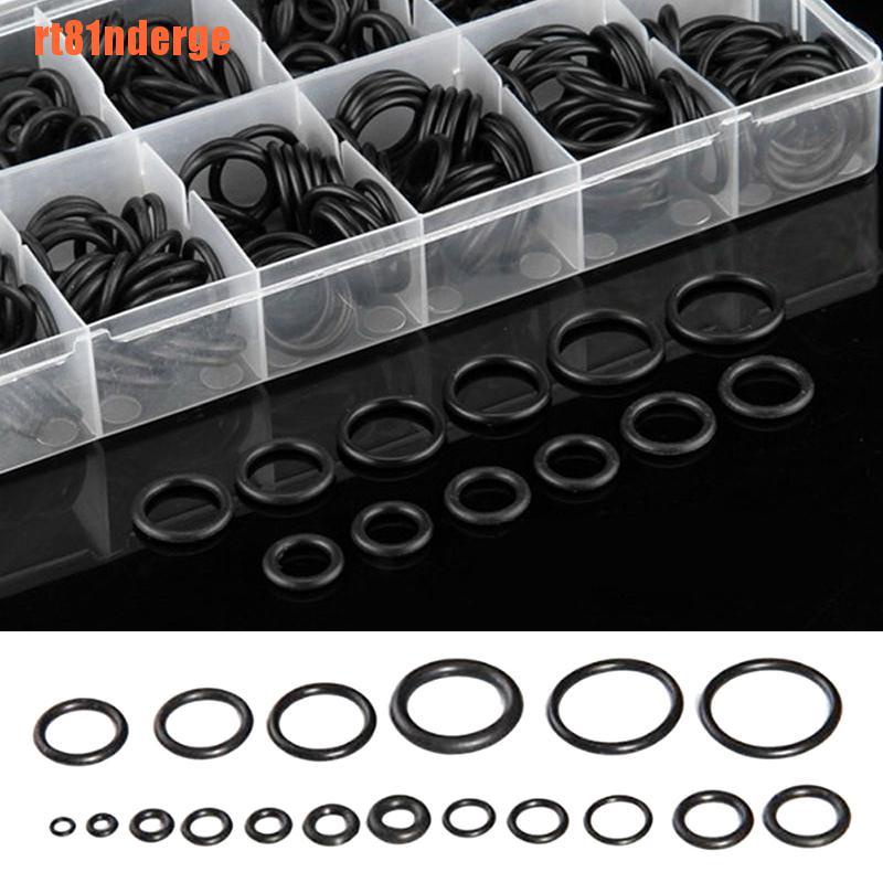 Set 225 Vòng Đệm Cao Su Đen Hình Chữ O Nhiều Kích Cỡ